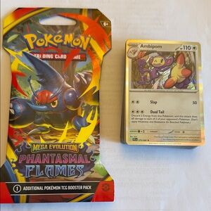 Pokémon TCG Mega Evolution Phantasmal Flames Booster Pack - Already opened